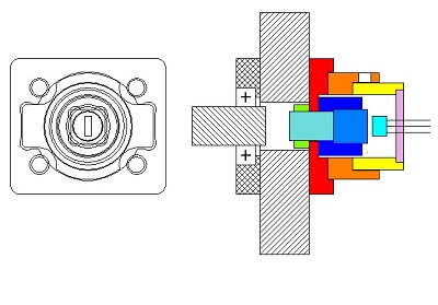 Principe du potentiomètre à effet hall