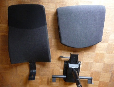 Les composants du fauteuil d'origine